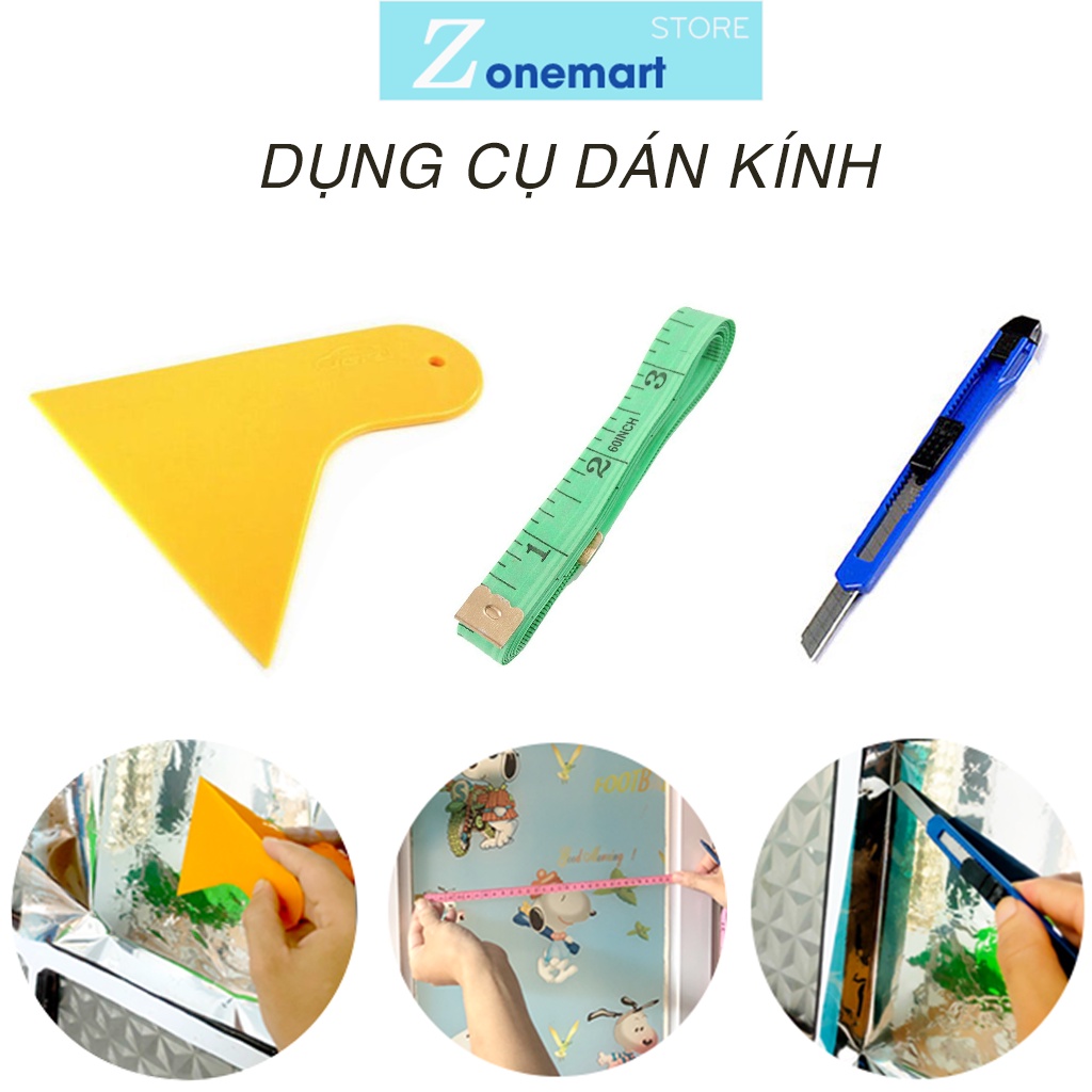 Bàn gạt nhựa dán kính decal B062 Kèm dao cắt, thước dây