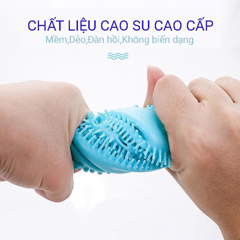 Bông Tắm Bọt Biển Silicon Có Gai Kì Cọ Massage Chà Lưng Miếng Mút Tạo Bọt 2 Mặt Lông Siêu Mềm Để Tắm Rửa Mặt Tẩy Tế Bào