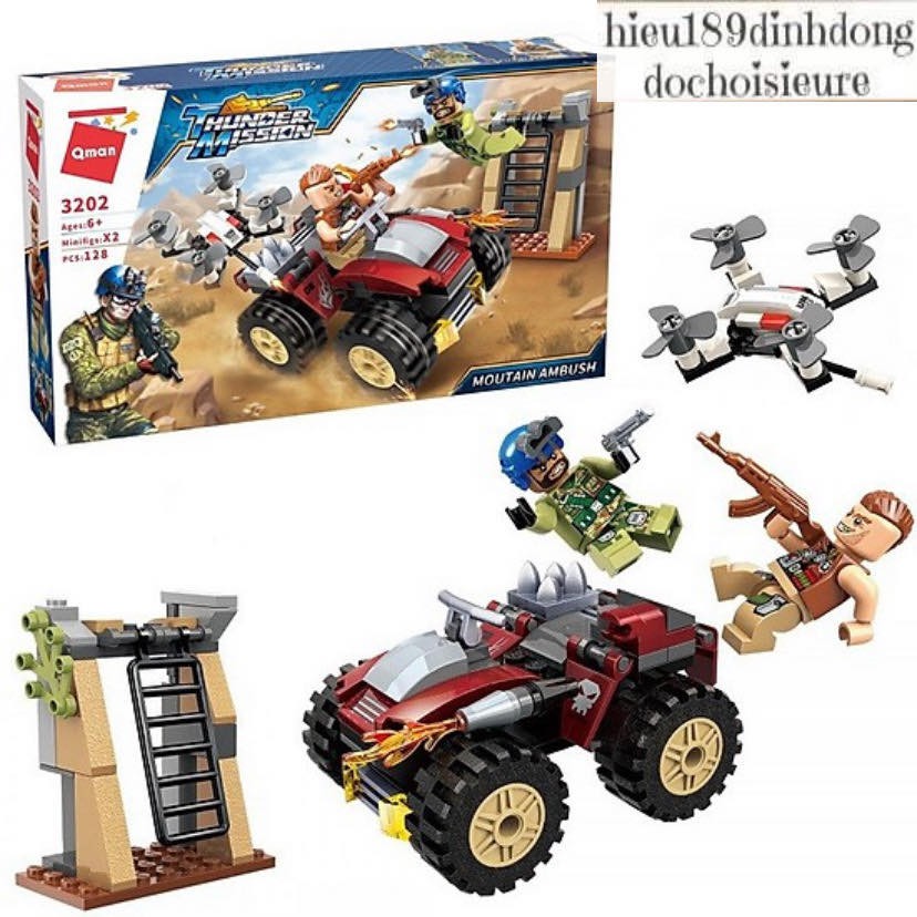 Lắp ráp xếp hình qman 3202 : xe oto