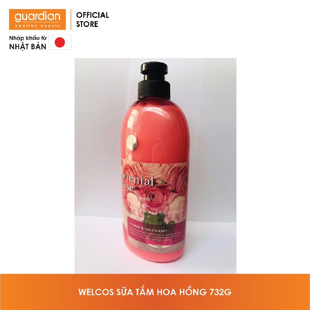 Sữa Tắm Body & Spa Welcos Shower Gel Oriental Rose Chai 732G