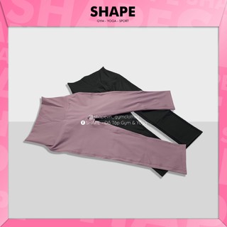 Quần lửng tập gym yoga nữ Shape trơn