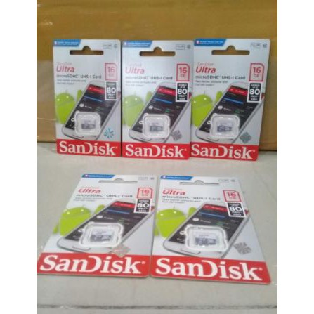 Bộ Chuyển Đổi Sandisk Ultra Microsd 16gb 48mb / S Class 10 Uhs-1