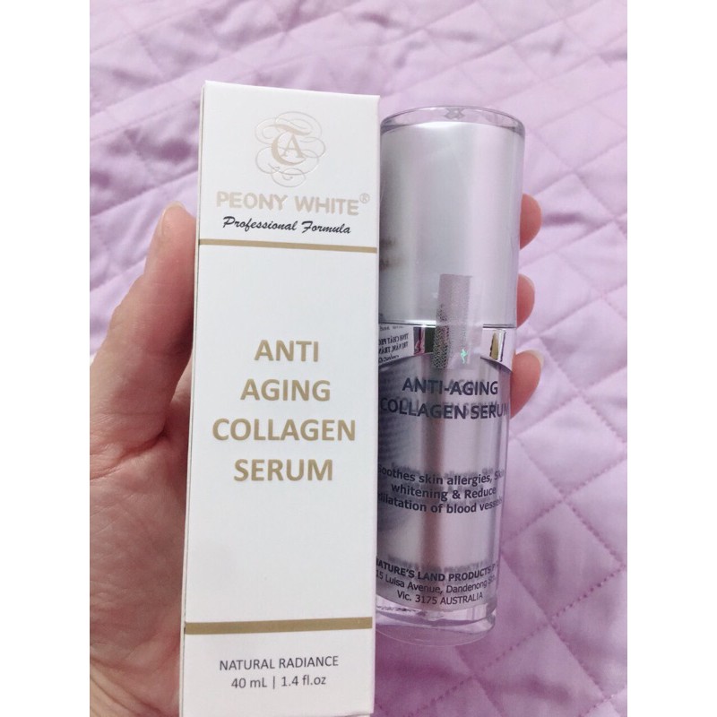 Tinh chất Collagen chống nám Peony White, chống dị ứng, chống giãn mao mạch ( Chính hãng 100% )