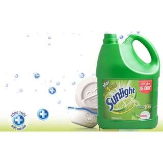 NƯỚC RỬA CHÉN SUNLIGHT TRÀ XANH CAN 3.8KG
