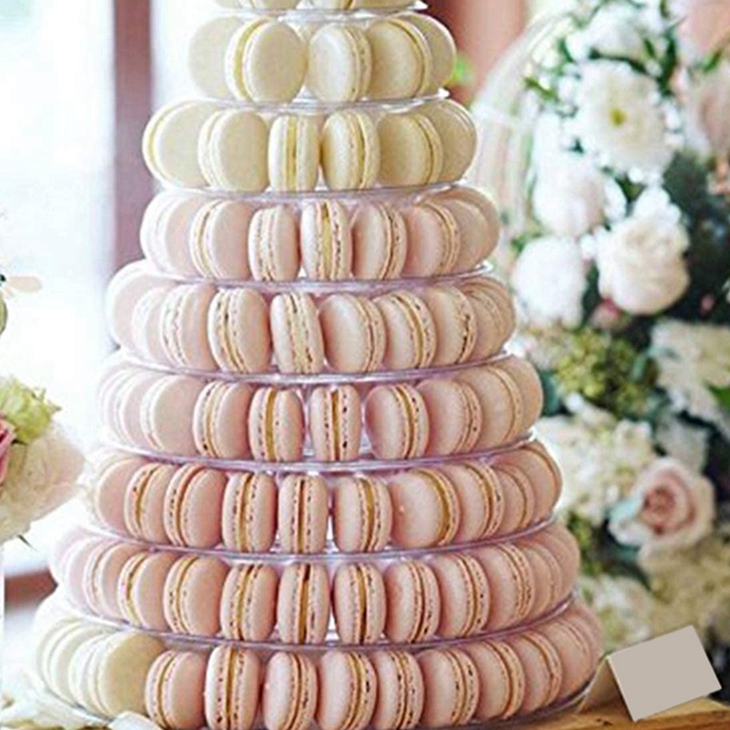 Giá Đỡ Trưng Bày Bánh Macaron 10 Tầng Dùng Trang Trí Tiệc Cưới / Sinh Nhật