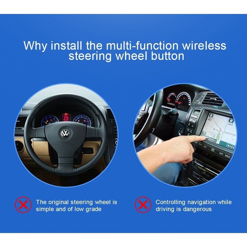 Thiết Bị Điều Khiển Từ Xa Gắn Vô Lăng Xe Hơi 2 DIN MP5 DVD