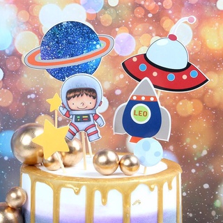 Set Cắm Phi Hành Gia Trang Trí Bánh