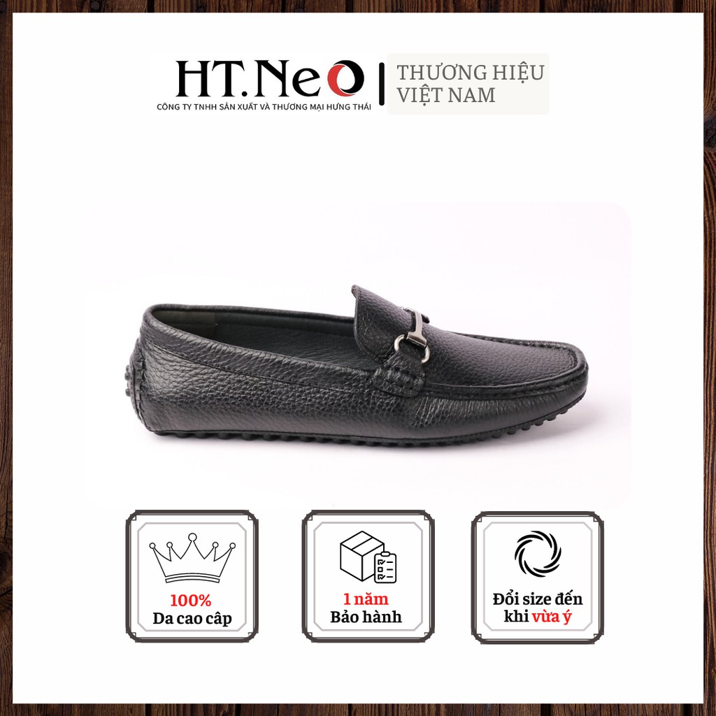 Giày lười nam- giày mọi nam da bò HT.NEO (9) thiết kế sang trọng đường may chắc chắn, đi cực kì êm chân GM81