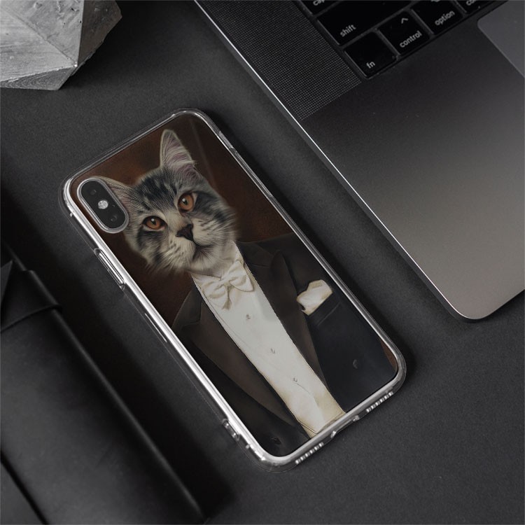 Vỏ ốp mèo nữ tính mèo tình yêu Bee Case Hàng cao cấp cho các loại Iphone CAT20210115