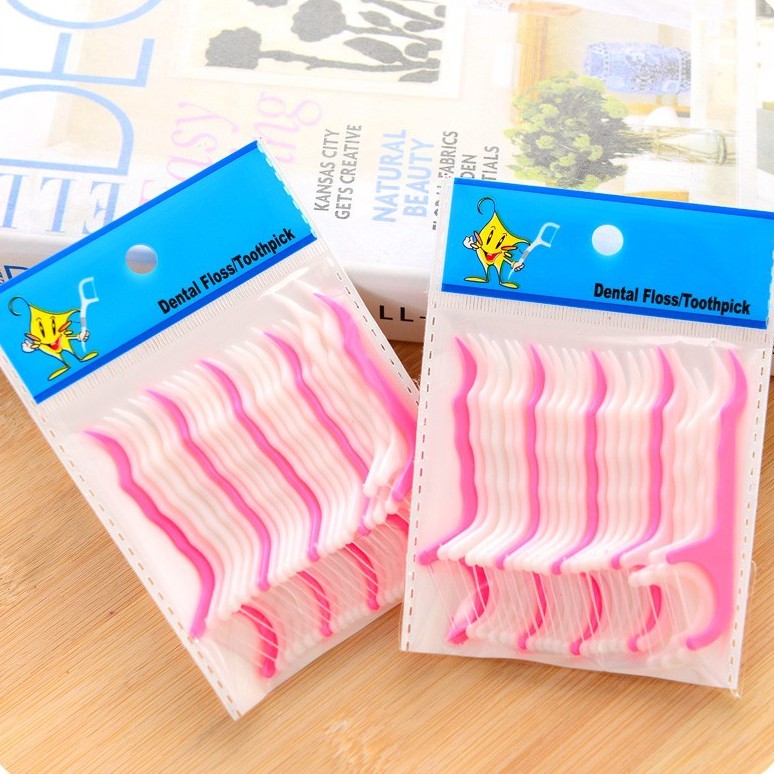 Túi 25 chỉ nha khoa siêu mỏng, dụng cụ vệ sinh răng miệngsupper