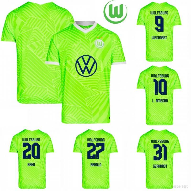 Áo Thun Bóng Đá Sân Nhà Nmechr Baku Arnold Gerhrrdt 2021-2022 VfL Wolfsburg