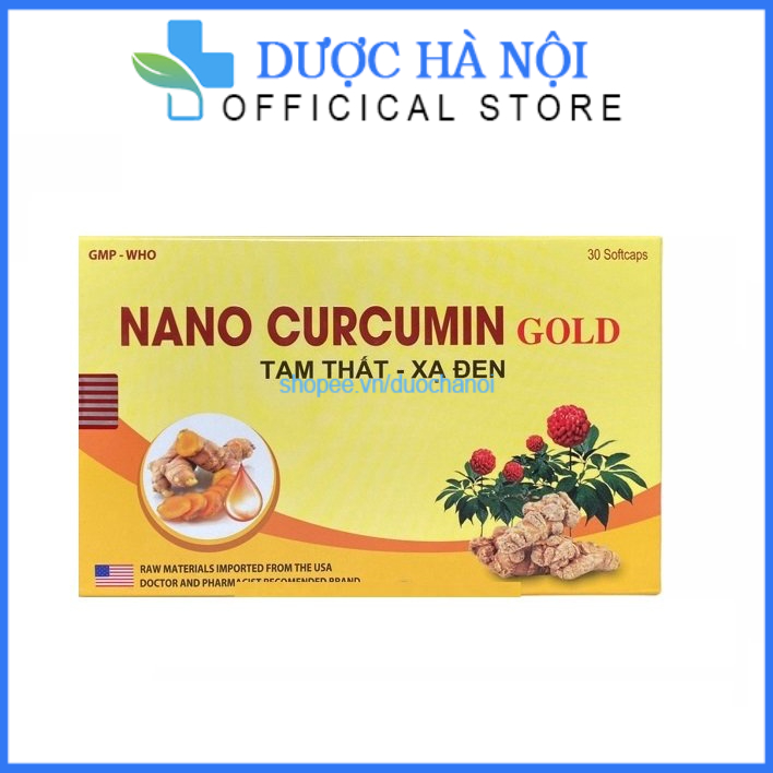 Nano Curcumin Gold - Giúp giảm các triệu chứng viêm loét dạ dày, tá tràng, thượng vị, hang vị