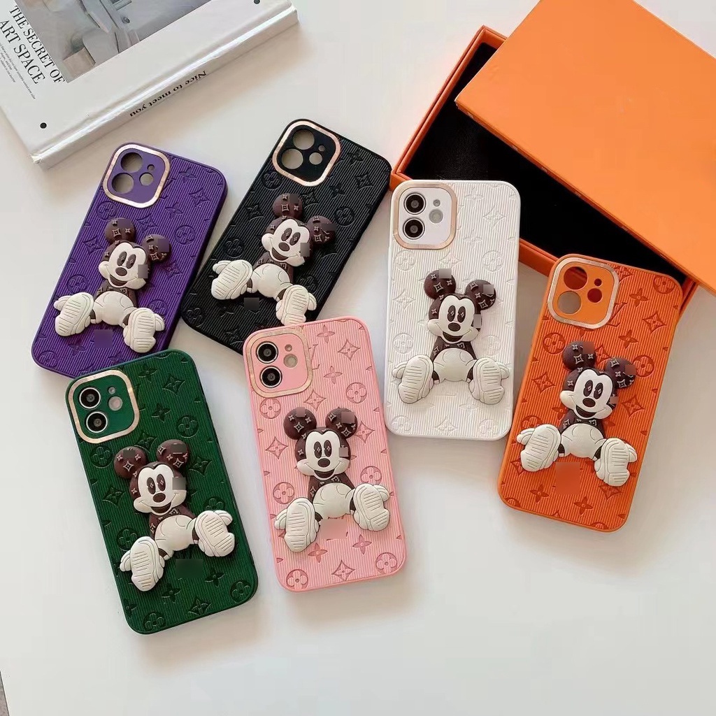Ốp lưng iphone in hình eo vì mickey mạ viền camera 7plus 8plus X Xs max 11 11promax 12 12pro 12promax 13 13pro 13promax