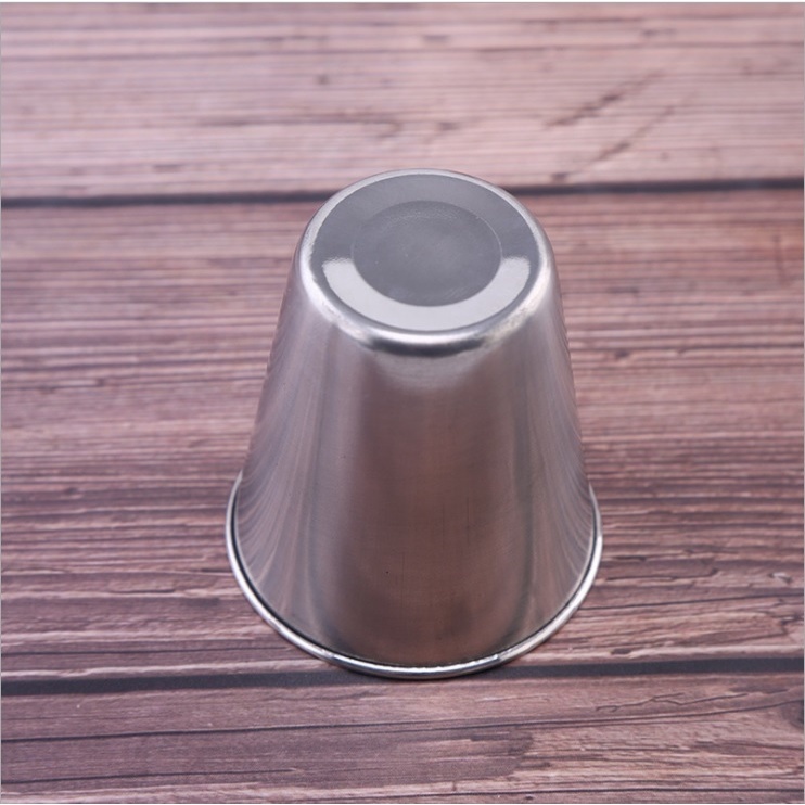 Bộ 4 ly cốc inox dung tích 70ml kèm bao da móc khóa