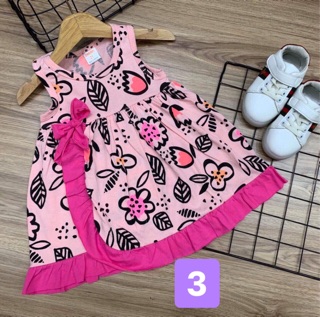 Đầm cotton bé gái size 8-22kg