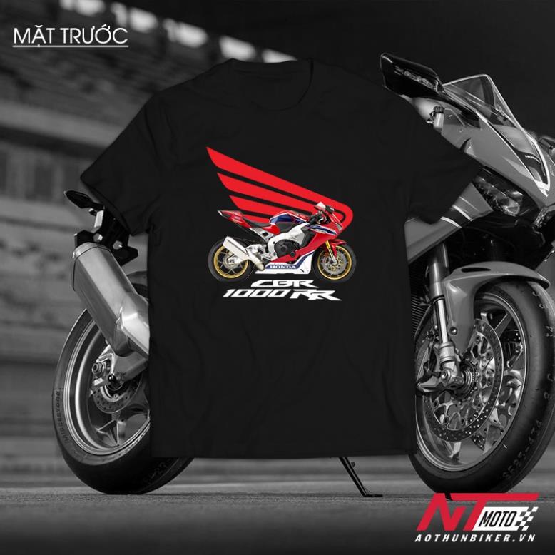 Áo Thun Biker - Honda CBR1000RR 01 Unisex Nam Nữ tay ngắn có Big Size Cho (40kg-110kg)