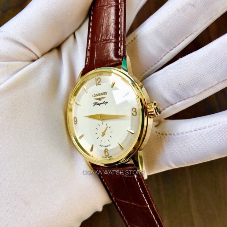 Đồng Hồ Nam LONGINES Cổ Điển 38mm Dây Da Máy AutoQuarzt Mới .