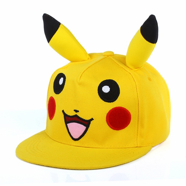 Mũ Lưỡi Trai Thêu Hình Pikachu Phong Cách Hip Hop Dành Cho Trẻ Em