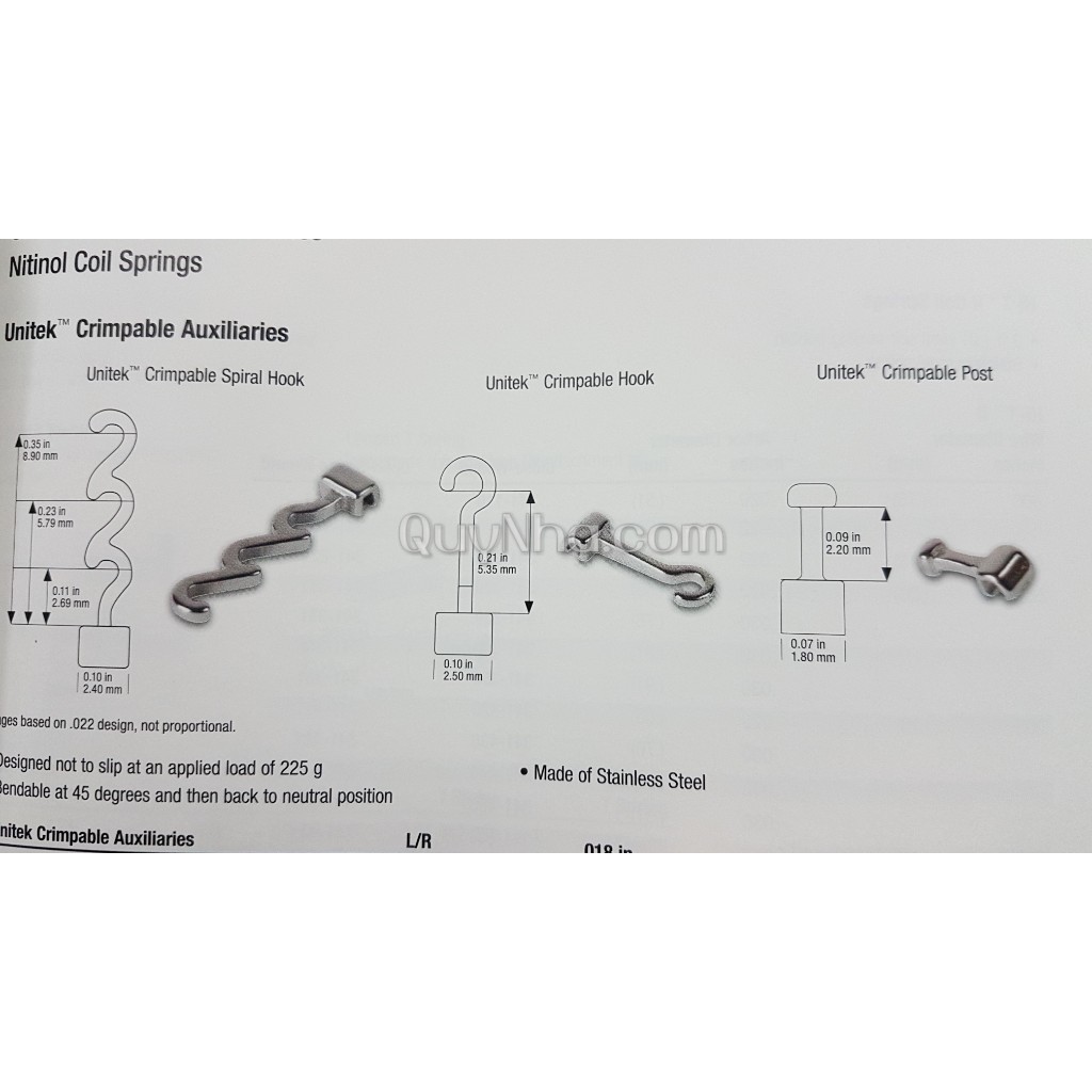 Hook chỉnh nha ( được sử dụng trong ngành nha khoa )