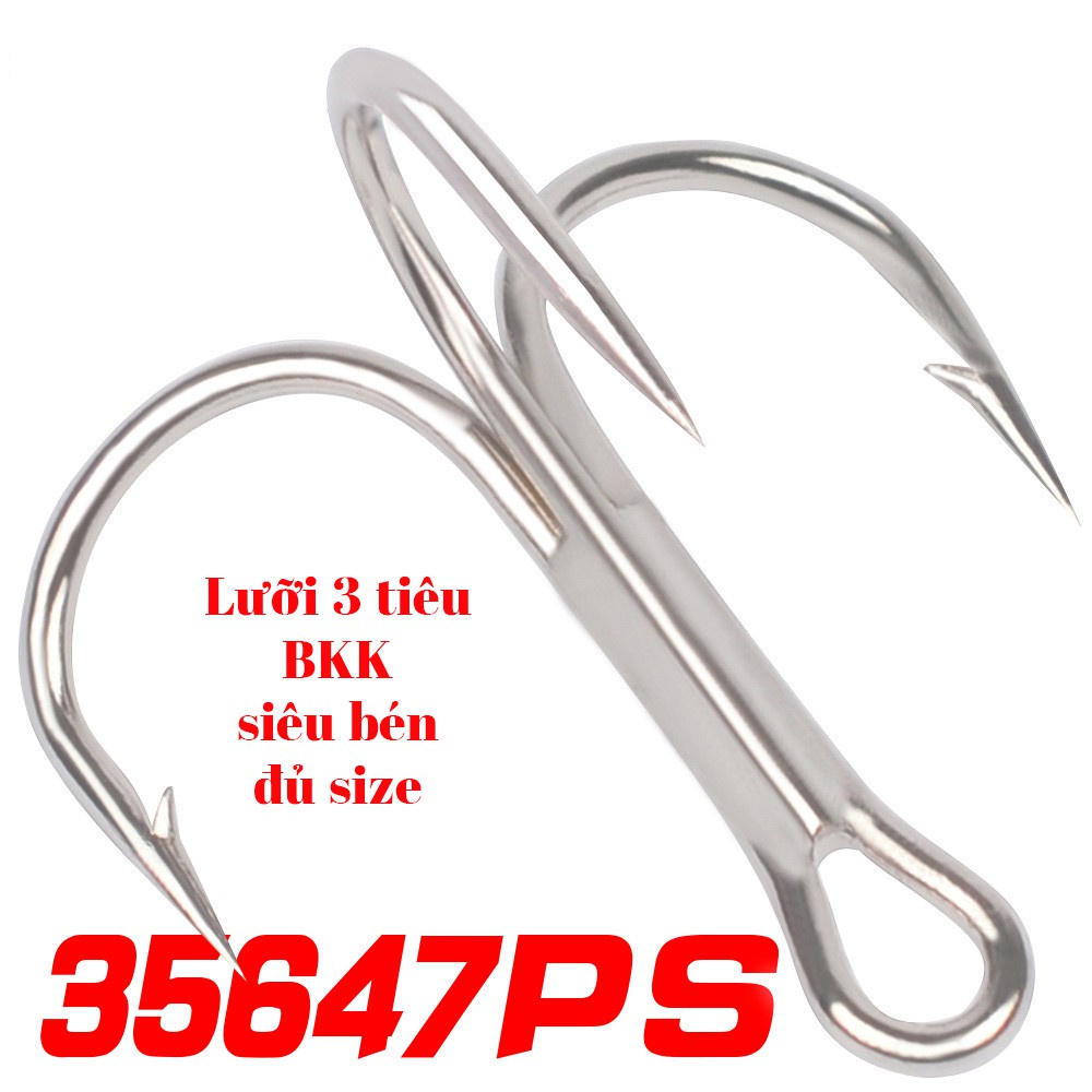 Lưỡi BKK trắng số 6 Lưỡi câu cá ba tiêu