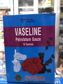 Gạc dán bỏng VASELINE 10 miếng