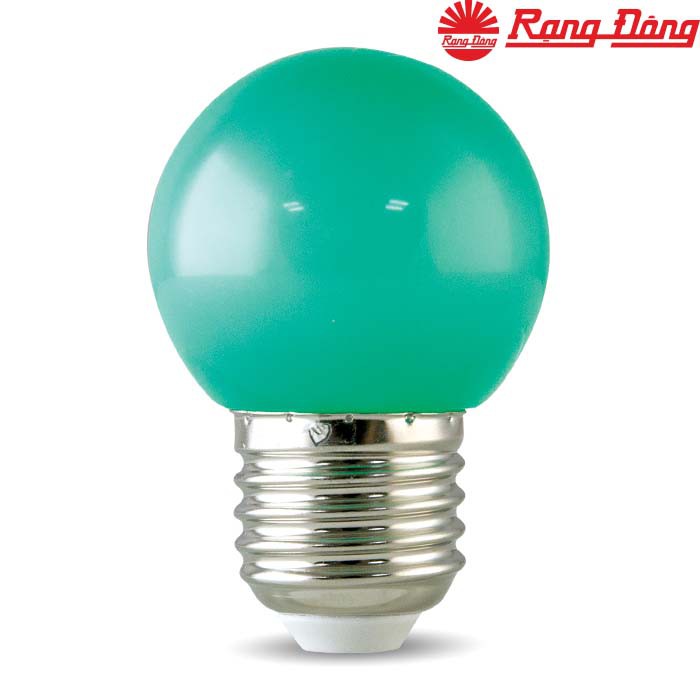 Đèn led bulb màu , Bóng đèn LED BULB tròn 1W màu xanh lá A45G 1W