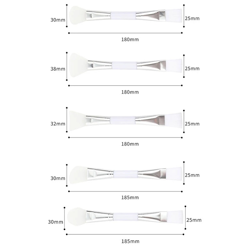 [Hàng mới về] Cọ quét mặt nạ bằng silicon hai đầu chăm sóc da