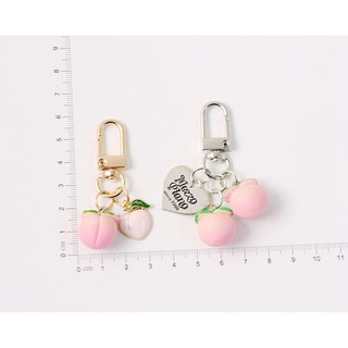 Móc Khóa Hình Quả Đào Dễ Thương