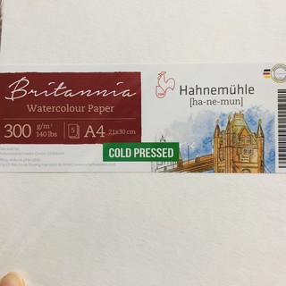 [Mã SKAMLTSM9 giảm 10% đơn 99K] Giấy Britannia Hahnemuhle - Giấy màu nước Hahnemuhle Britannia