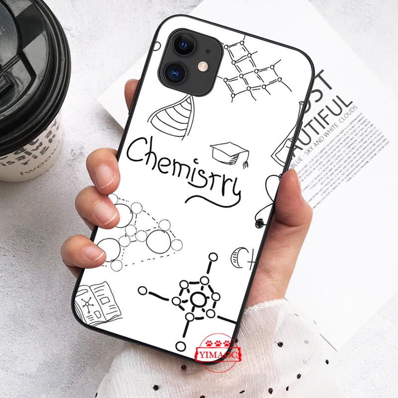 Ốp điện thoại mềm in họa tiết mang chủ đề hóa học cho iPhone XS Max XR X 11 Pro 7 8 6 6S Plus 146B