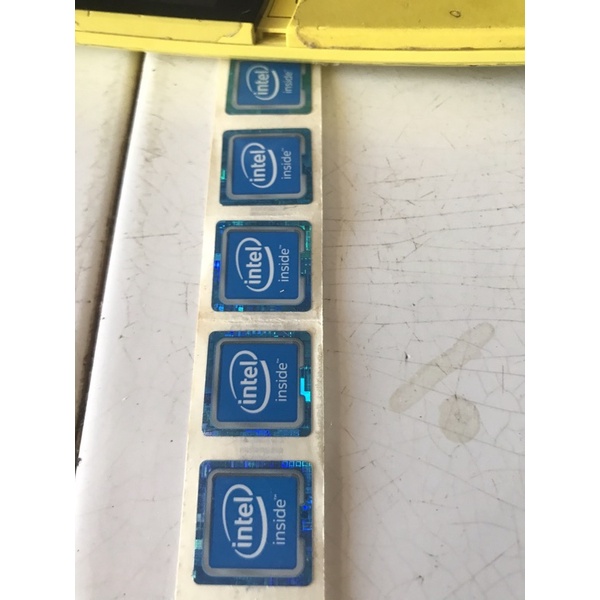 Tem dán trang trí laptop Tem Intel inside