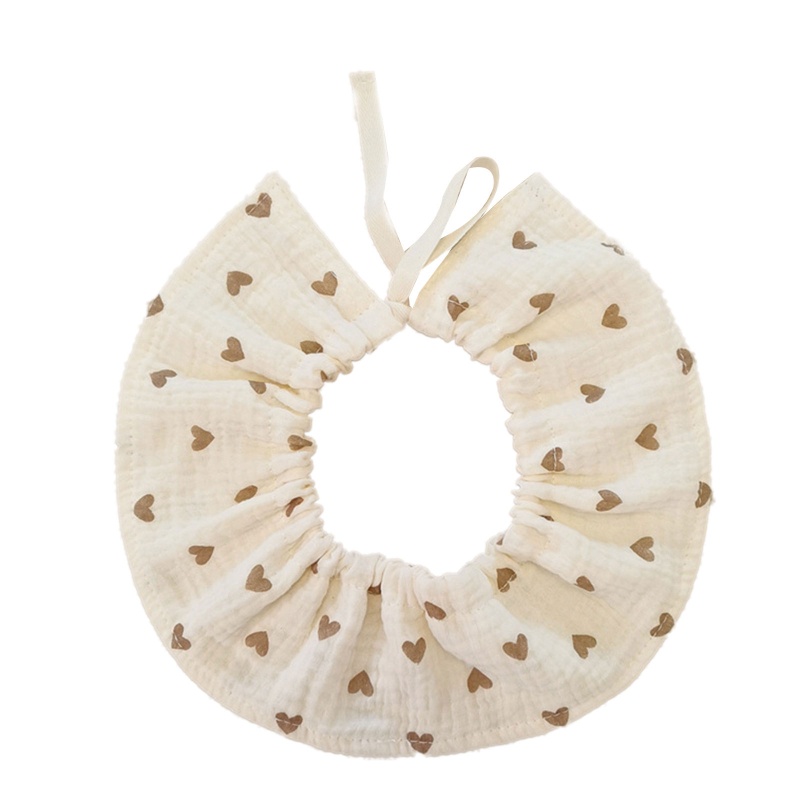 Yếm Ăn Chất Liệu Cotton Mềm Thoáng Khí In Họa Tiết Hoa Xinh Xắn Cho Bé Sơ Sinh