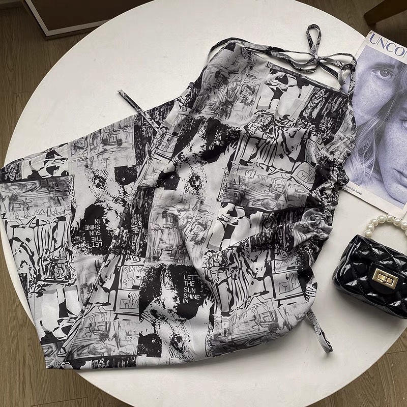 Đầm Dây Rút Hở Lưng Phong Cách Cổ Điển Thiết Kế Mới Size s 2022 Cho Nữ