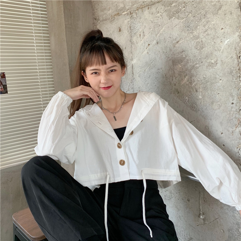 SUXI Áo Khoác Cardigan Dáng Croptop Tay Dài Thiết Kế Dây Rút Thời Trang Cho Nữ