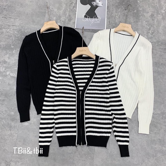 BÁN SỈ ÁO CADIGAN LEN KHOÁ CHO NỮ