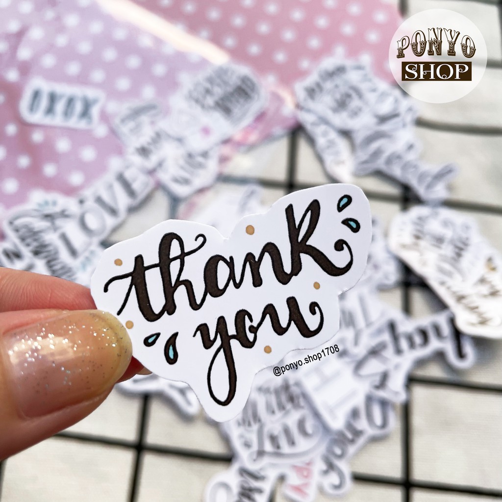 💗 Set 40 sticker 𝐁𝐞𝐬𝐭 𝐖𝐢𝐬𝐡𝐞𝐬 - Happy anniversary  trang trí sổ tay