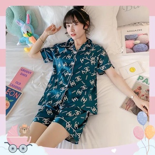 🌸 1️⃣ [QUÀ TẶNG] [BIGSIZE] [FREESHIP] Bộ lụa pyjama cổ bẻ mặc nhà siêu xinh, mát