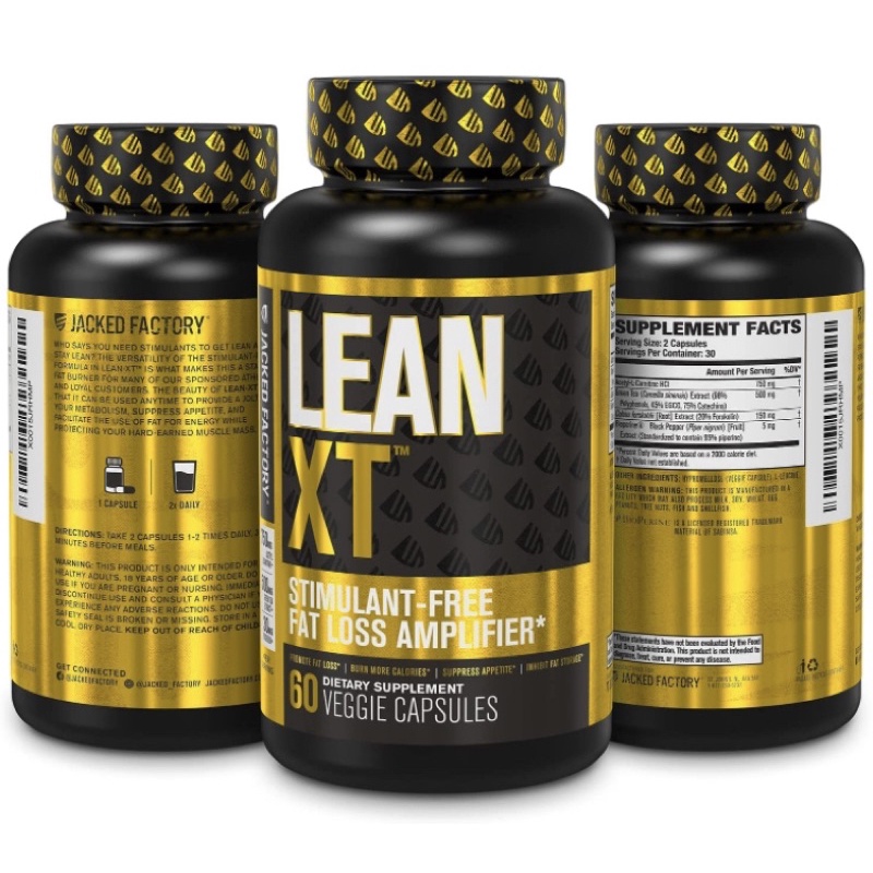 Viên giảm mỡ bán chạy thế giới Lean-XT JACKED Factory 60 viên USA