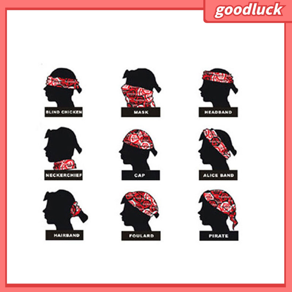 Khăn Bandana Hình Vuông Phong Cách Hip Hop Chống Mồ Hôi Cho Nam Và Nữ