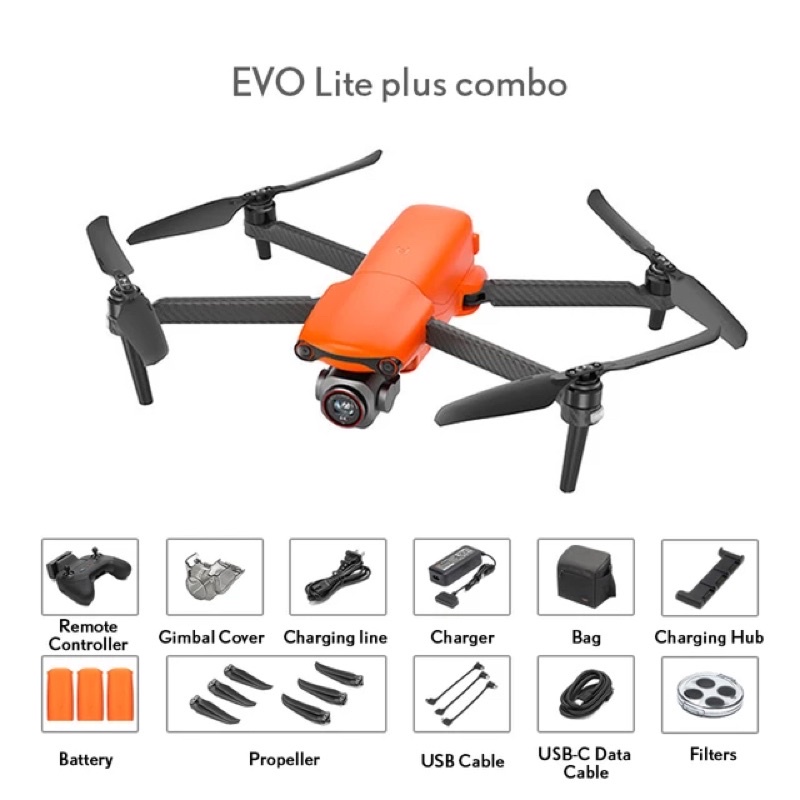Combo Flycam Autel Evo Lite plus - Cảm biến va chạm 3 chiều - Max 12km - Chính hãng