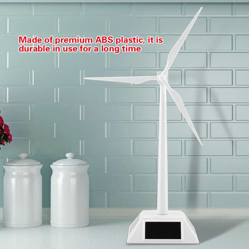 【Shop Recommendation】Solar Powered Wind Mill Model Desktop Decor Craft Kids Children Education Learning Toy