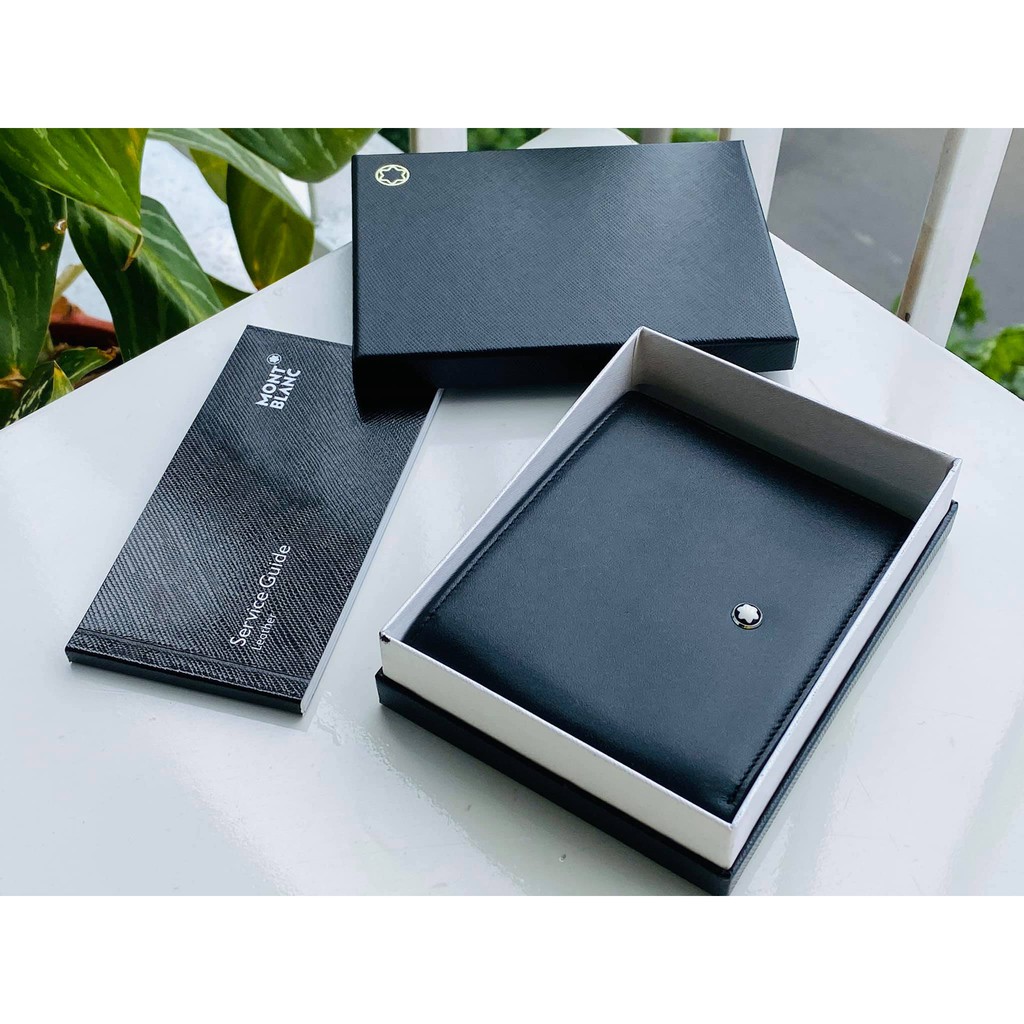 Ví gấp nam chính hãng Mont blanc Sartorial một món quà tuyệt vời - Kích thước ví: 11.5 x 9.2 cm