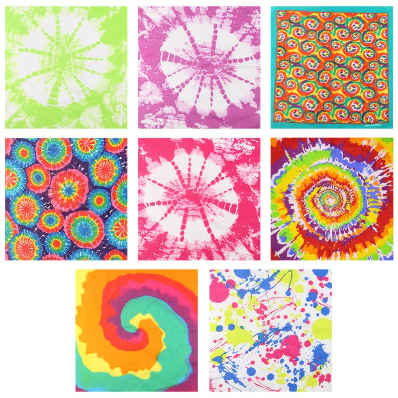 Khăn Bandana Nhuộm Màu Gradient Phong Cách Bohemian