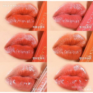 Black rouge half n half velvet