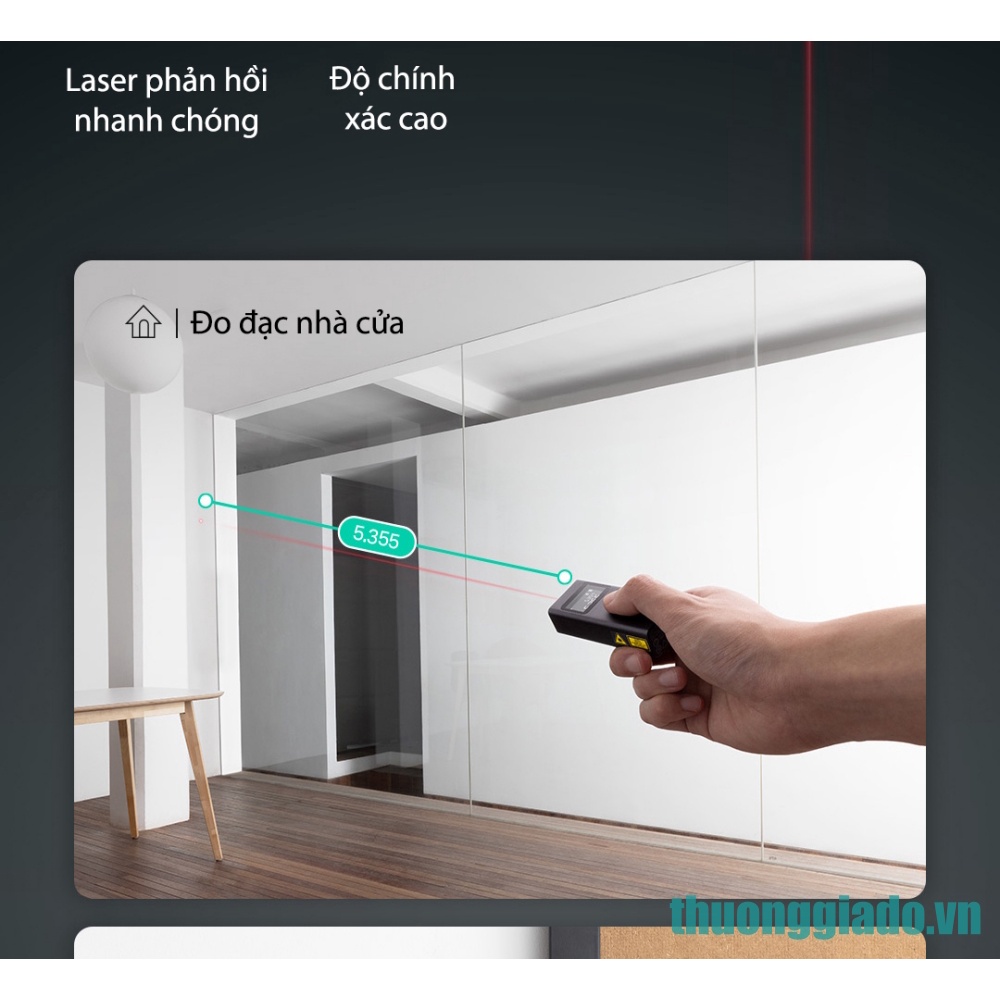 Máy đo khoảng cách Laser Xiaomi Mijia MJJGCJYD001QW, độ chính xác cao