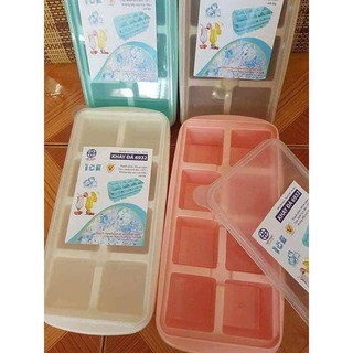 SET 3 KHAY ĐỂ ĐÁ CÓ NẮP ĐẬY