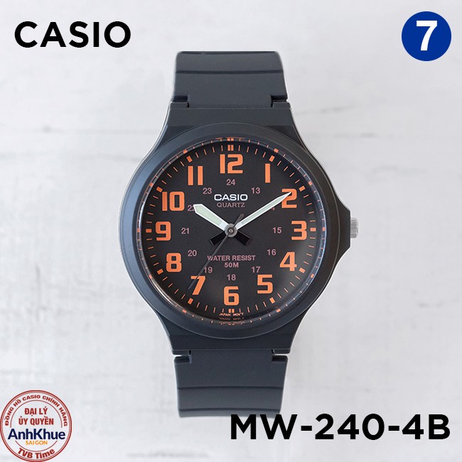 Đồng hồ nam dây nhựa Casio Standard chính hãng Anh Khuê MW-240 Series | BigBuy360 - bigbuy360.vn