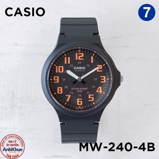 Đồng hồ nam dây nhựa Casio Standard chính hãng Anh Khuê MW-240 Series