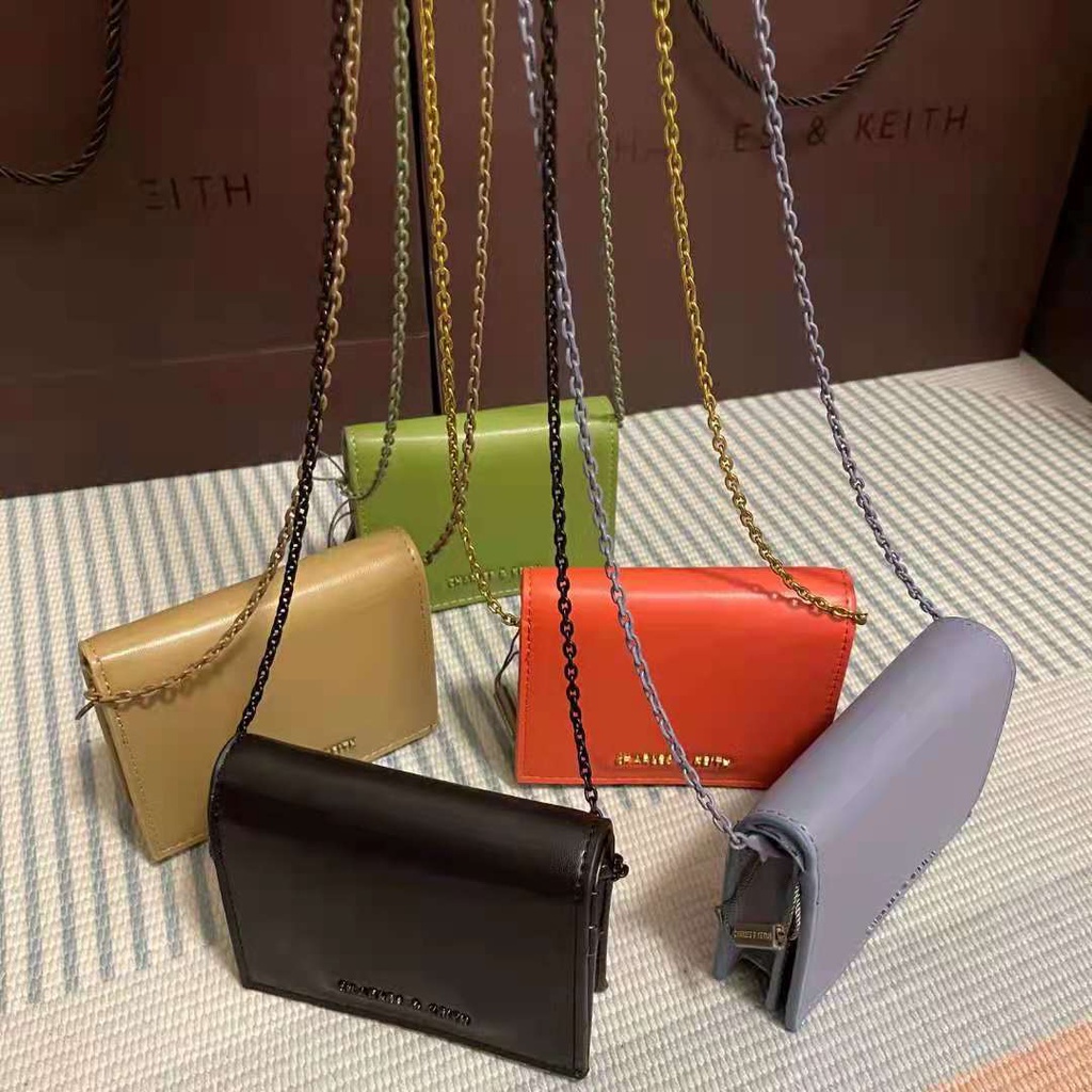 Cnk Ví Ngắn Đựng Thẻ Nhỏ Gọn Phối Dây Xích Thời Trang Năm 2021 ck610680910