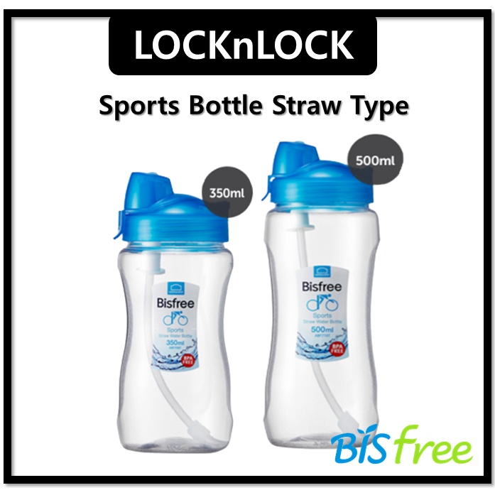 Bình Nước Thể Thao Bisfree Có Ống Hút Dung Tích 350ml / 500ml ABF710TB